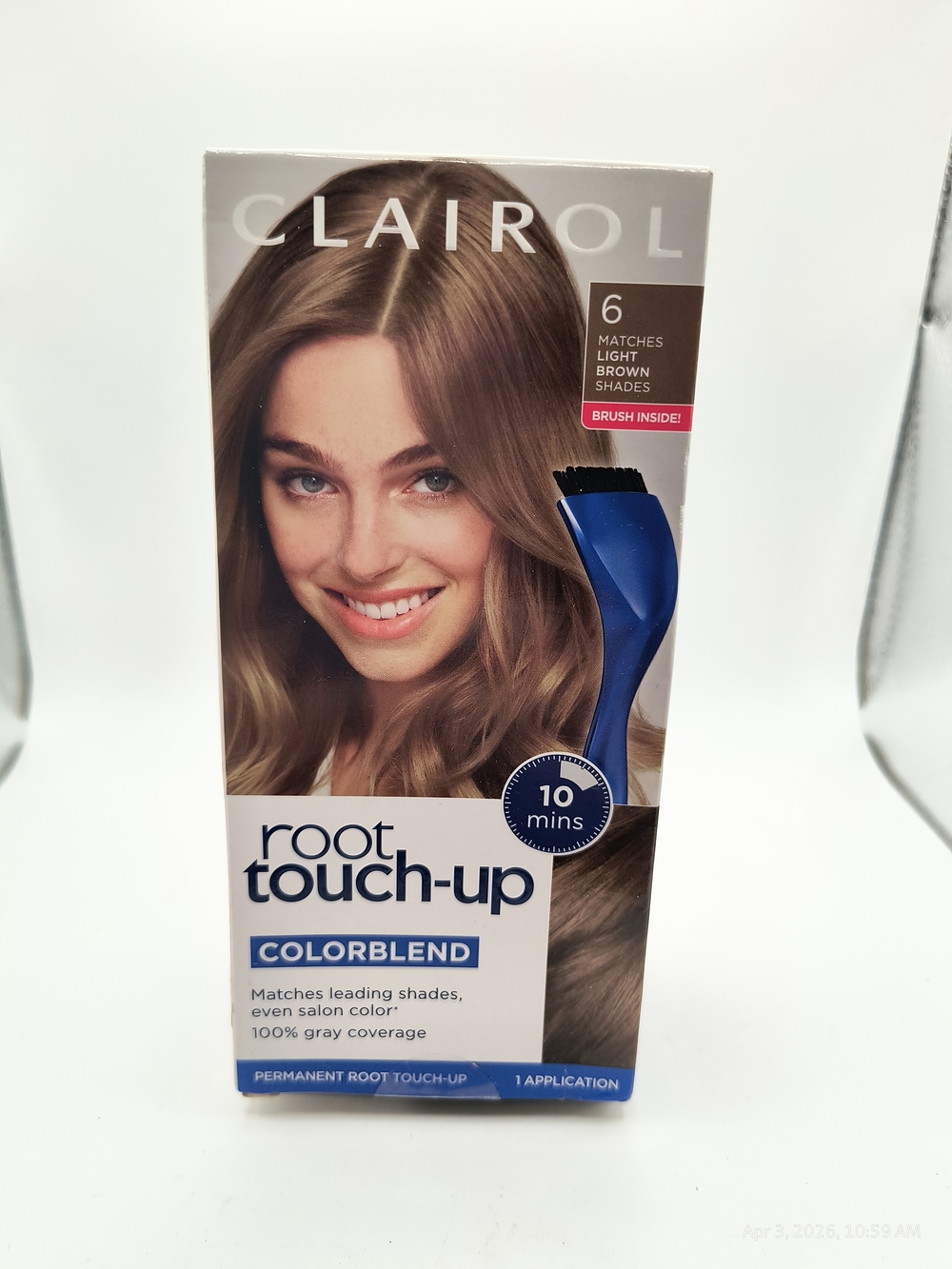 Clairol Root Touch-Up Colorblend Permanent Hair Color Light Brown #6
